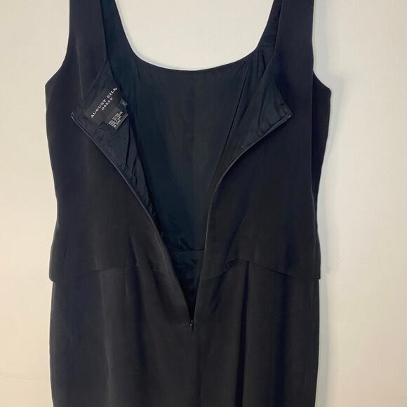August Silk Black Tank Little Black Dress Size 12 Y2K Classic Whimsigoth Goth - Picture 13 of 15